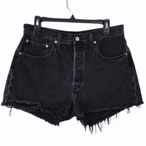 Levi's 501 Button Fly High Rise Mom Shorts